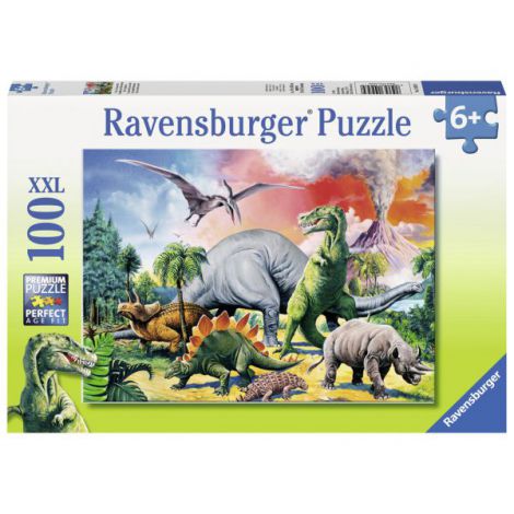 Puzzle Printre Dinozauri, 100 piese Ravensburger