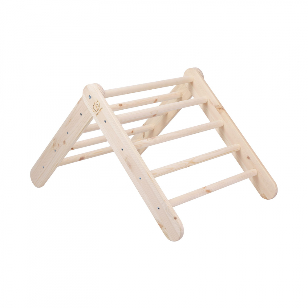 Scara Pikler Montessori Meowbaby® Lemn Natural - imagine 6