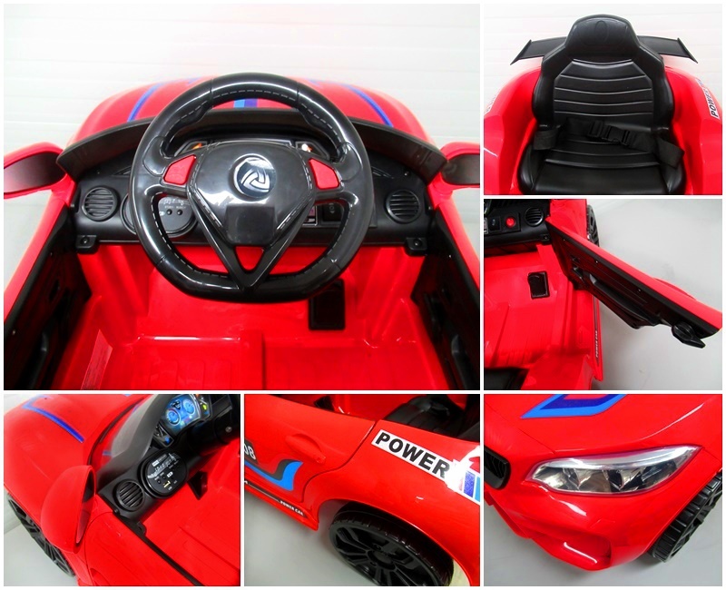 Masinuta Electrica Cabrio B6 Rosu Autokids - imagine 3