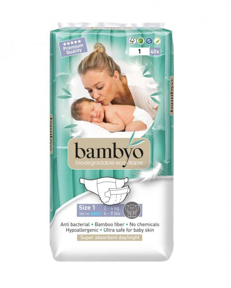 Scutece Bambyo Eco Nr.1 (2-4kg) - Absorbție Excelentă - imagine 3