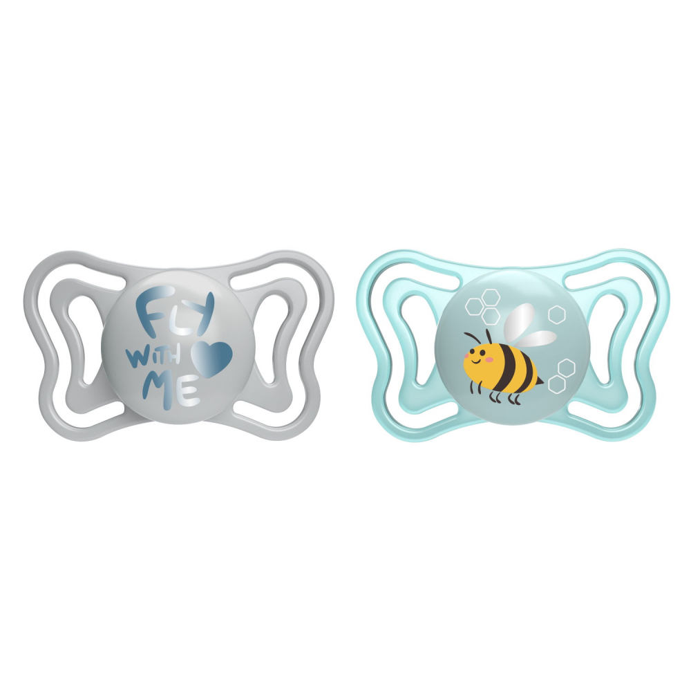 Suzete Chicco PhysioPhorma Light 0-6 luni, 2 buc, Albastru - imagine 4