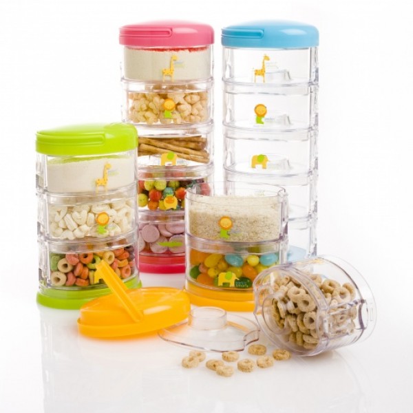 Set 5 recipiente Innobaby Zoo Mango, suprapuse - imagine 6