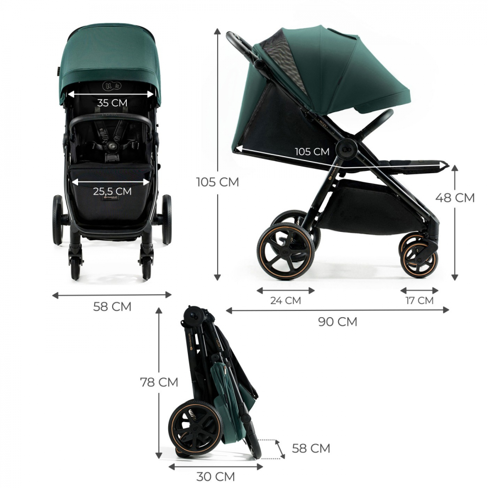 Kinderkraft Mitzy Carucior Sport Compact 0-22kg - imagine 4