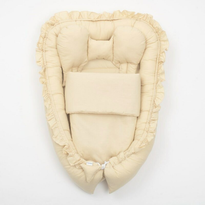 Cosulet Bebelus New Baby 70x50 cm, Baby Nest Sand - imagine 3