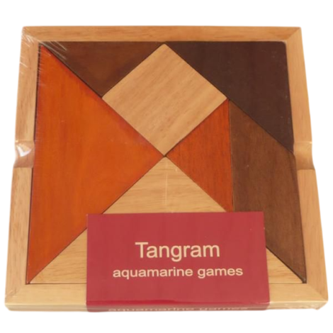 Tangram Lemn XL Aquamarine - Joc Educativ IQ
