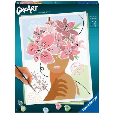 Ravensburger Pictura pe Numere Flori Relaxante