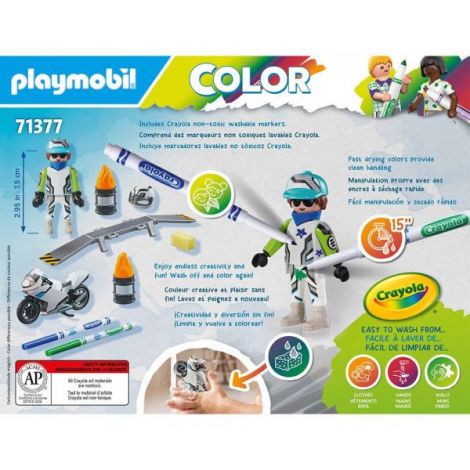 Playmobil Color Motocicleta - Aventură și Creativitate - imagine 5