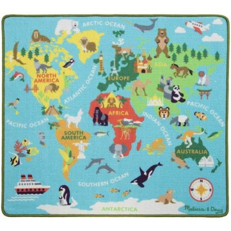 Covor de joacă Harta Lumii Melissa & Doug