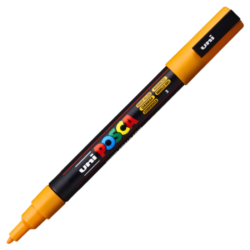 Marker Posca PC-3M Portocaliu Închis | Vârf Fin