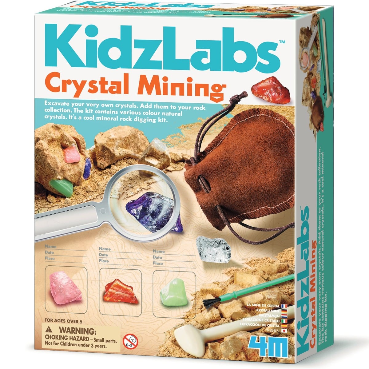 Kit de sapat cristale KidzLabs 4M