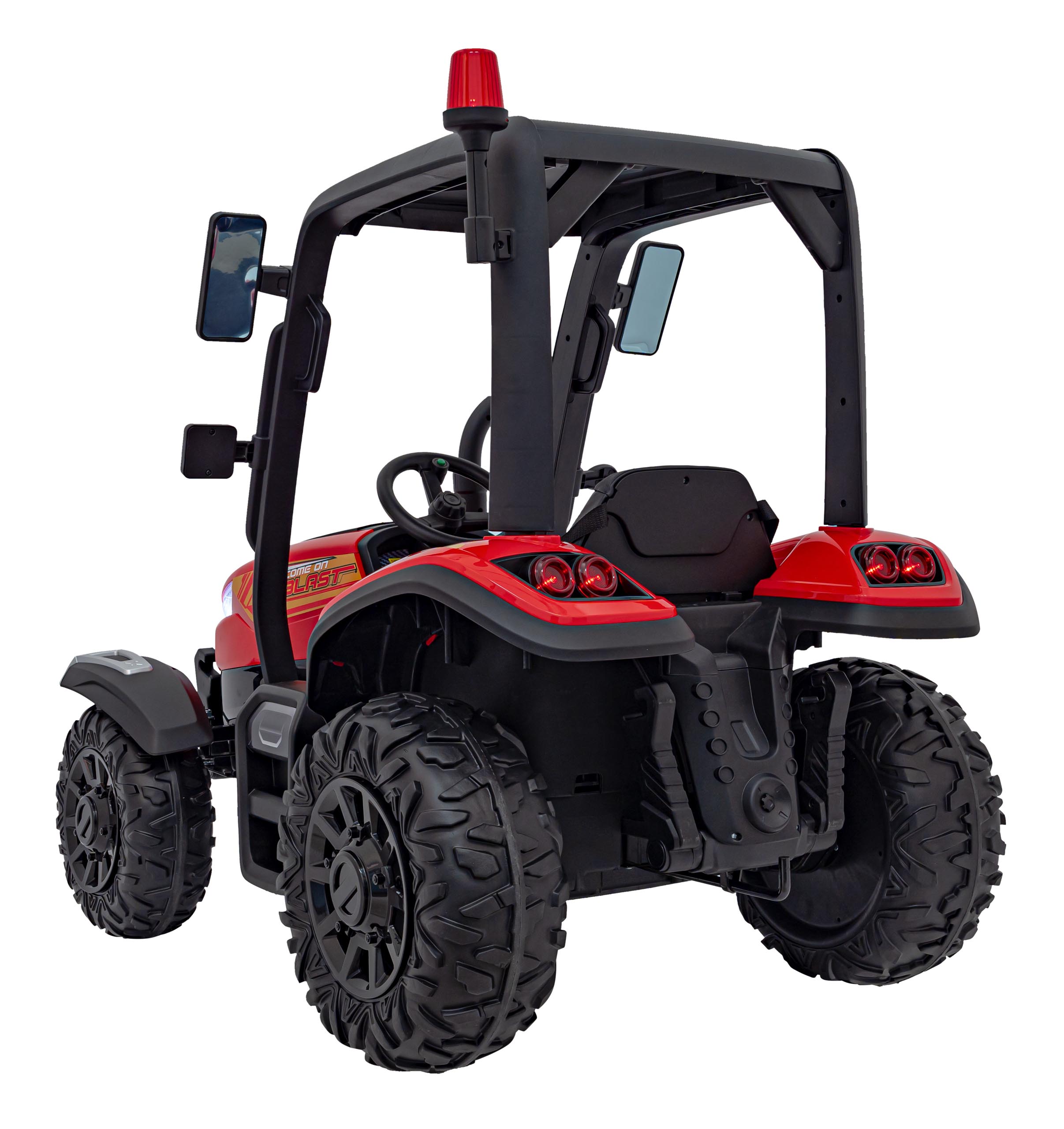 Tractor Electric BLAST Z 24V cu Remorca Rosu - Autokids - imagine 2