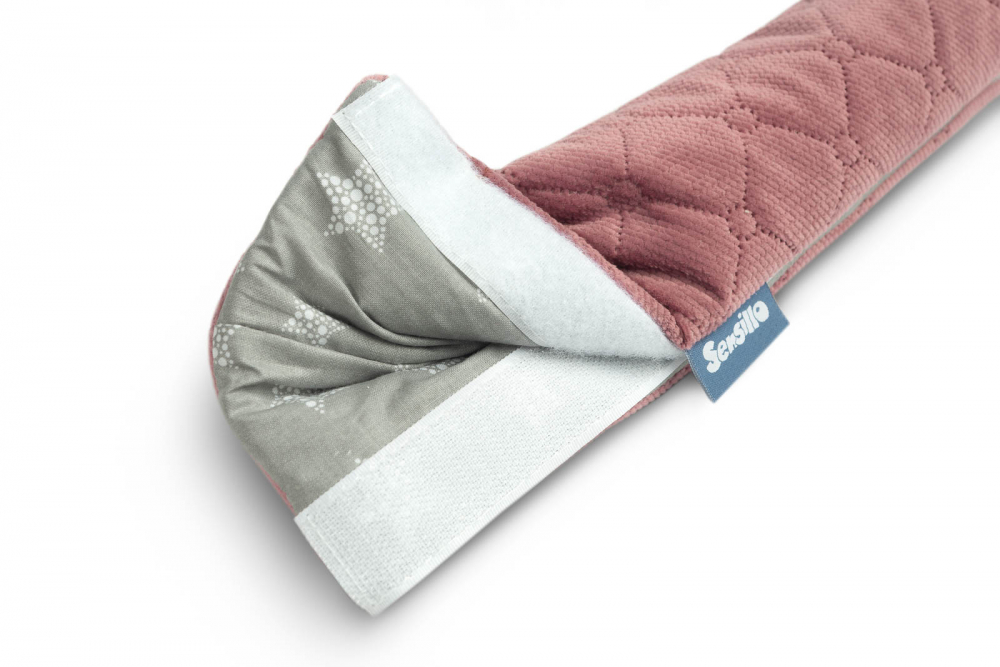 Sensillo Protecție Velur Pat 116cm Pink
