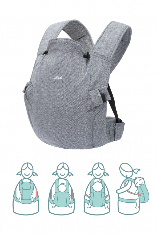 Marsupiu Fillikid Natural 3.5-20 kg, Ergonomic - imagine 2