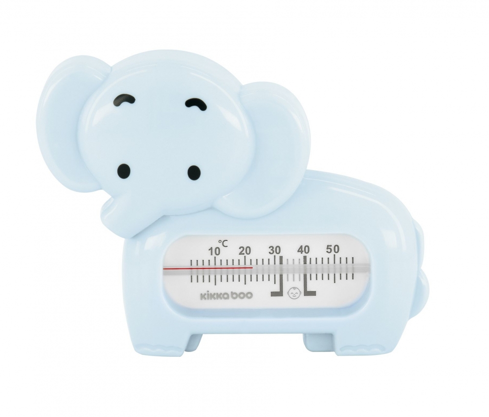 Termometru Kikkaboo Elephant Blue pentru Baie și Cameră