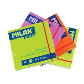 Bloc Notes Adeziv Verde Neon 75x75 mm - Milan