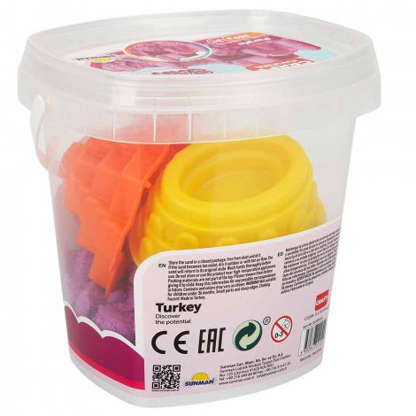 Nisip Kinetic Crafy Mov, 350gr cu 3 Unelte - imagine 3