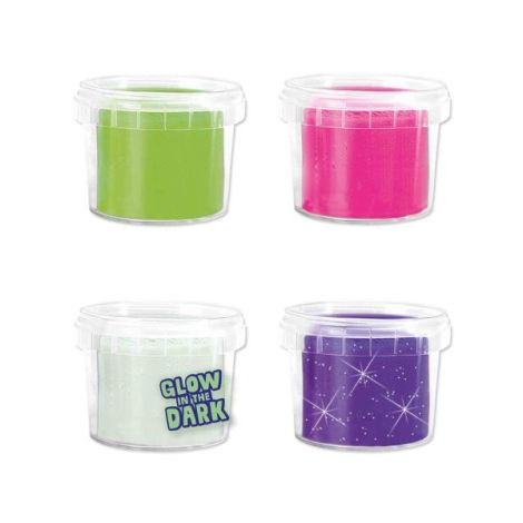 Plastilina Vegana Glow Ses Creative 4 Culori - imagine 2