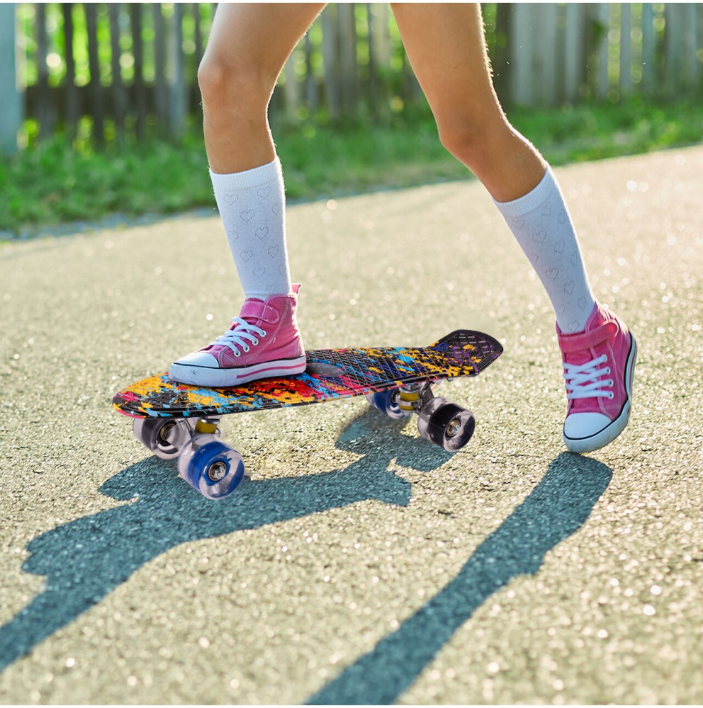 Skateboard Malplay cu LED-uri, 56x15cm - imagine 4