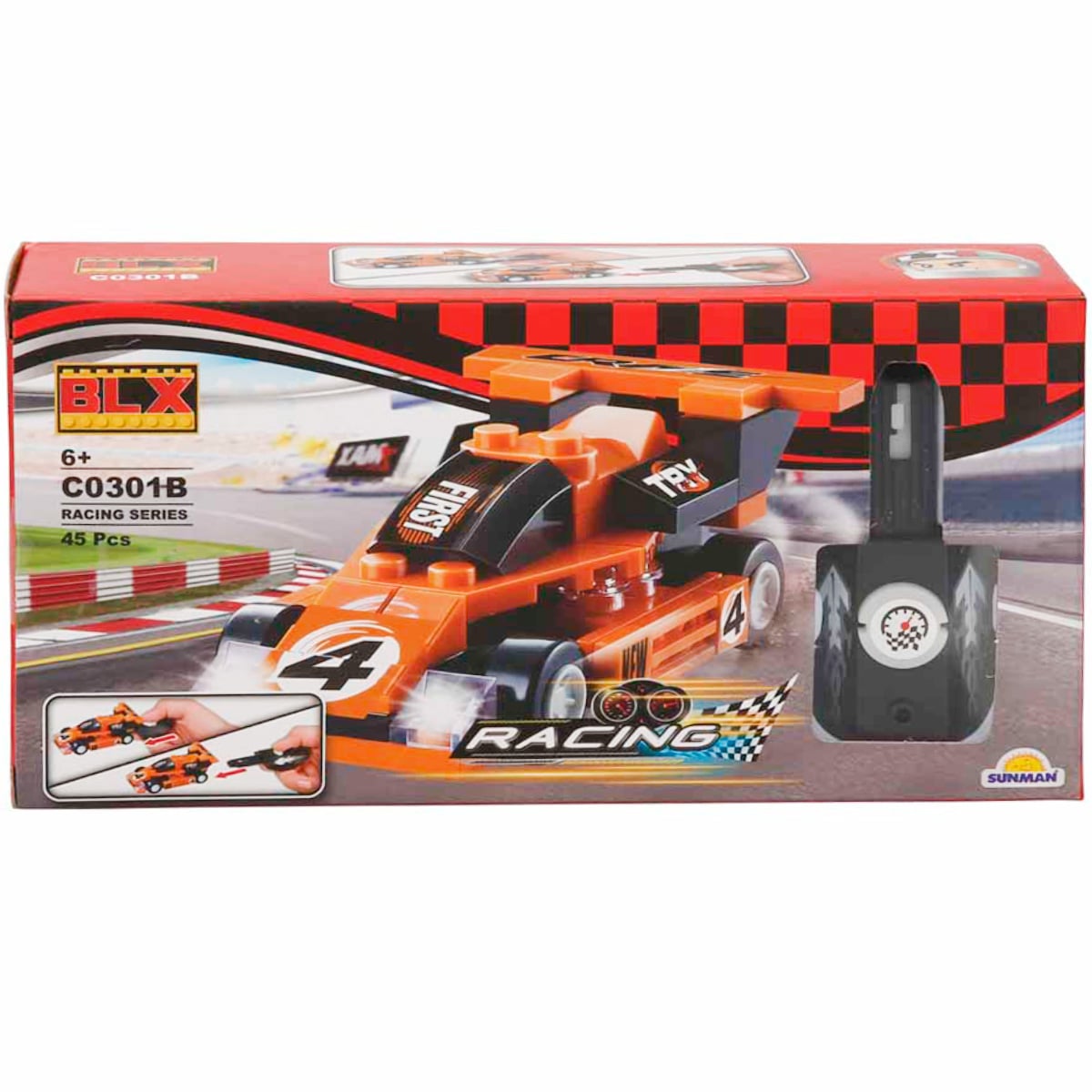 Kit Construcție Mașini Blx Racing, Asamblare și Acțiune