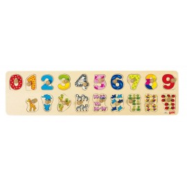Puzzle Invata sa numeri Goki - Lemn Educational
