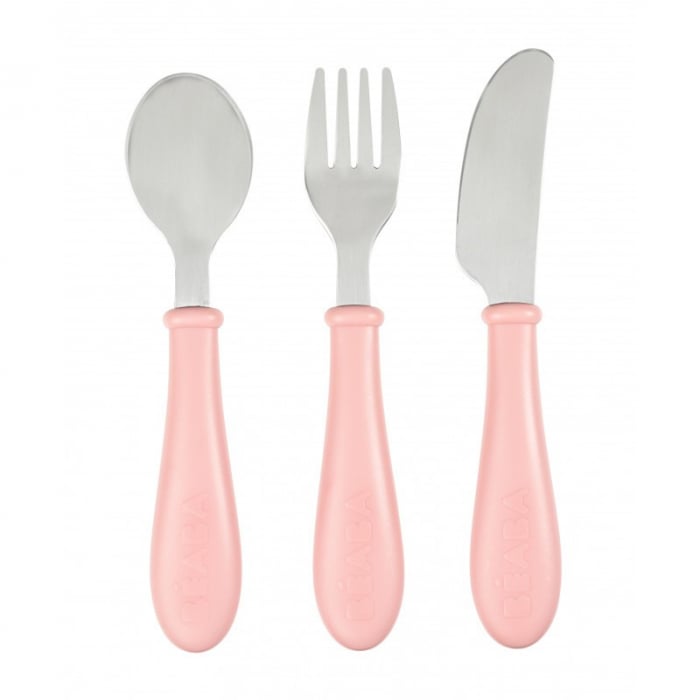 Set 3 Tacamuri Inox Beaba Old Pink | Autonomie
