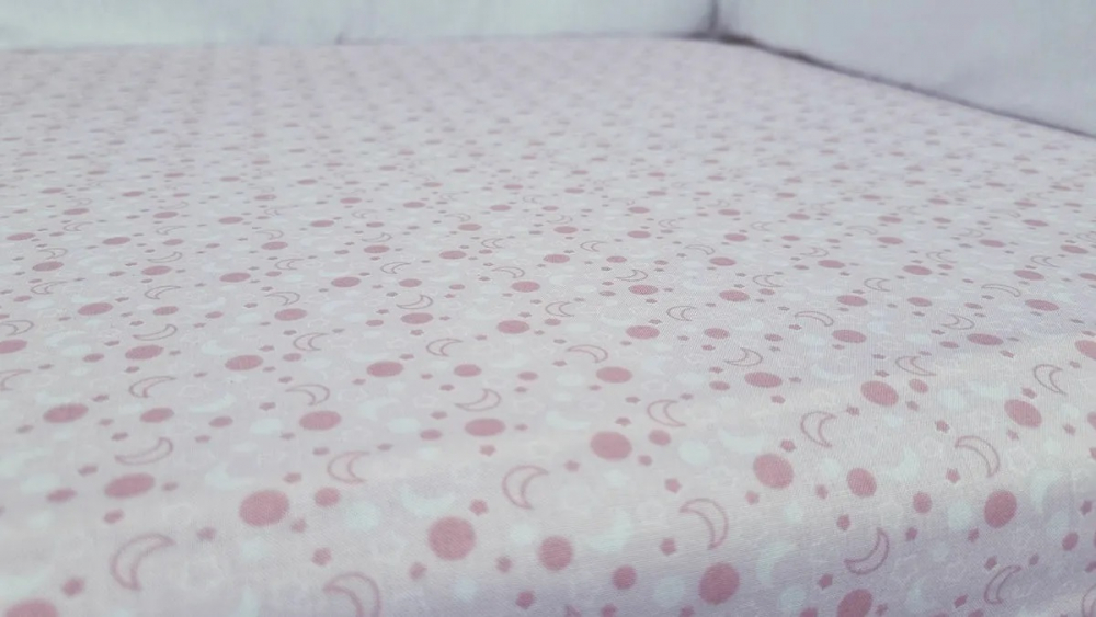 Cearceaf Pink Moon KidsDecor Bumbac 63x127 cm - imagine 6