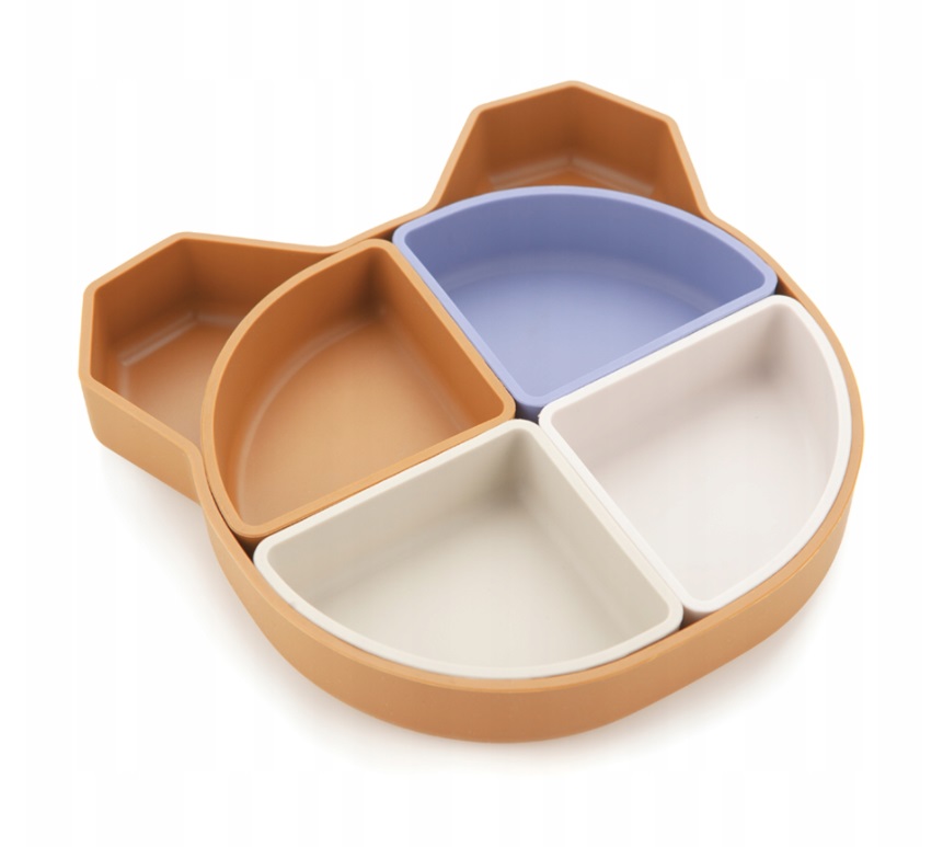 Farfurie Silicon 4in1 Kidnort | Compartimente Detasabile - imagine 6