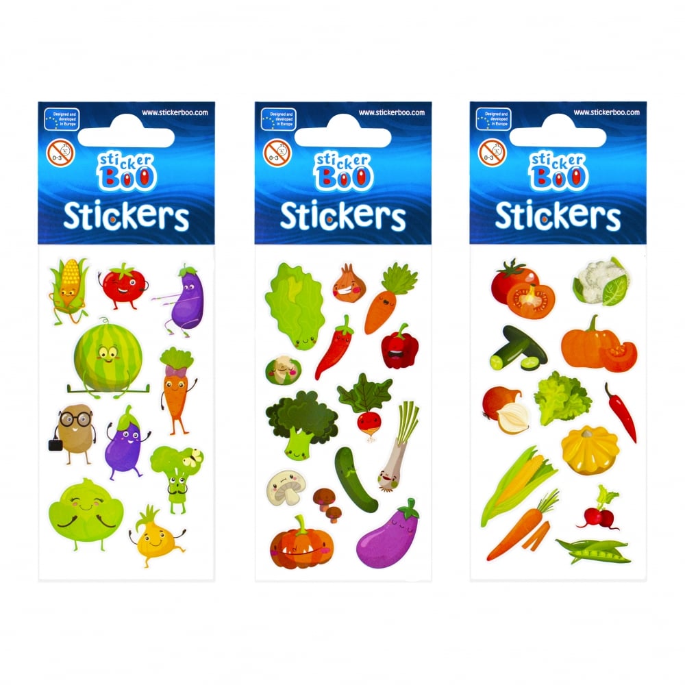 Abtibilduri Legume Stickerboo | Decorare Creativă