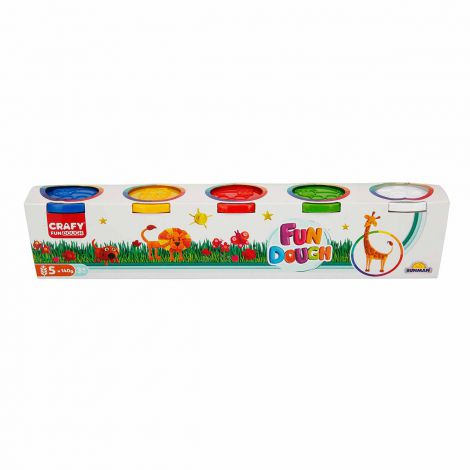 Set 5 Culori Plastilina Crafy, 700g, Modelaj Creativ