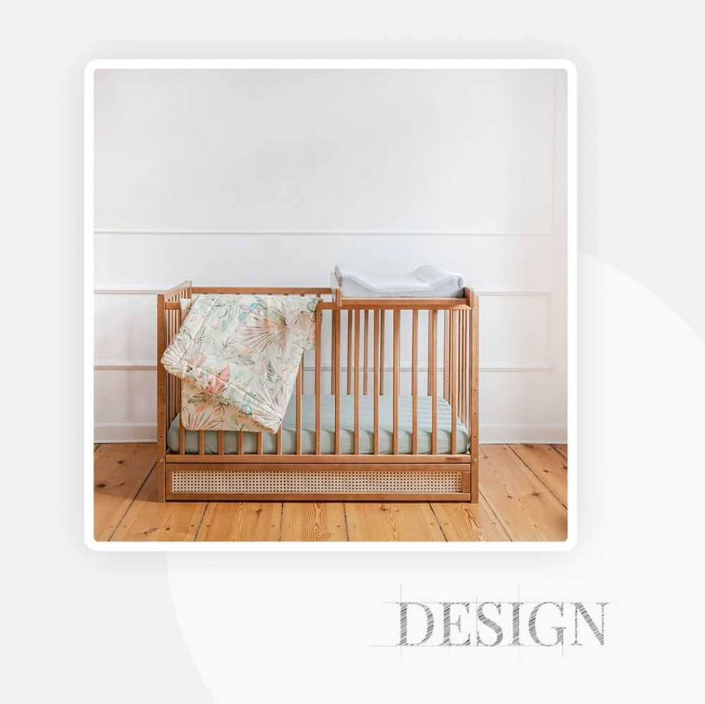 Patut Woodies Safe Dreams 120x60 Boho cu Sertar - imagine 7