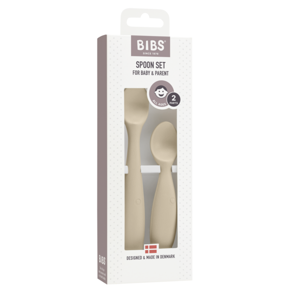 Set 2 Lingurițe Bibs Vanilla - Alimentare Sigură