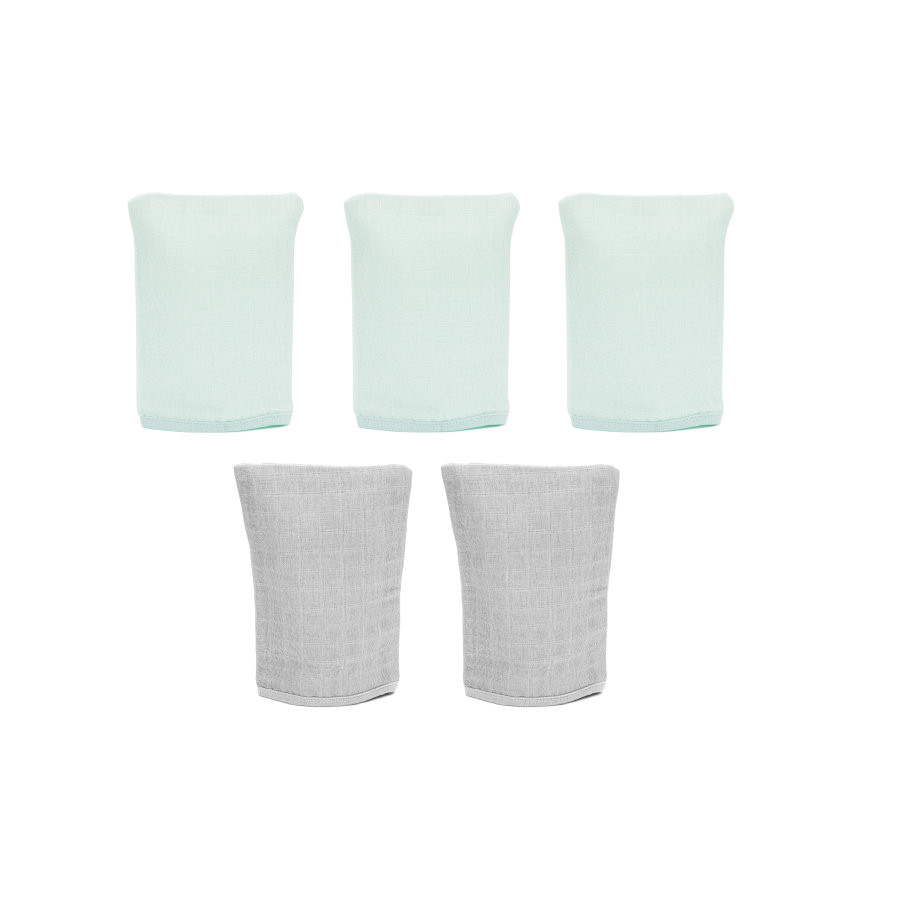 Mănuși Baie Finet Fillikid 5 Buc. Mint Grey - imagine 3