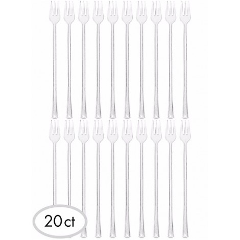 Set 20 Furculite Desert Amscan, 16 cm - imagine 2
