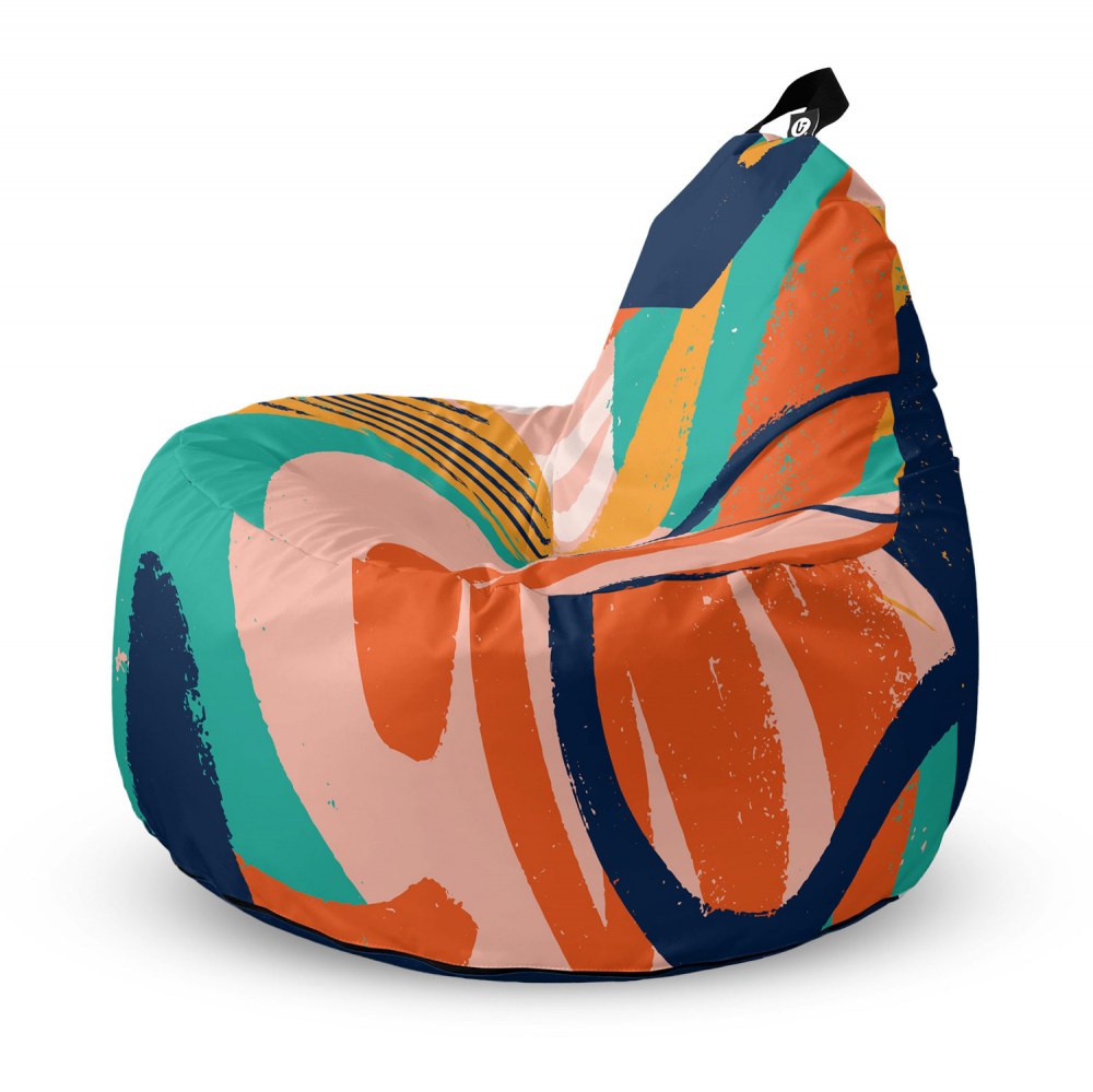 Fotoliu Puf Updeco Big Chill, Abstract Paint - imagine 5