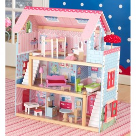 Casuta pentru papusi Chelsea Kidkraft, 3 Nivele - imagine 2