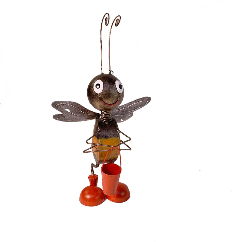 Decor Grădină Albină cu Galeată Diverse | 37cm - imagine 3