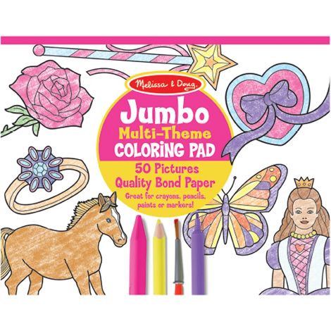 Caiet Colorat Roz Melissa&Doug - 50 Desene Creative