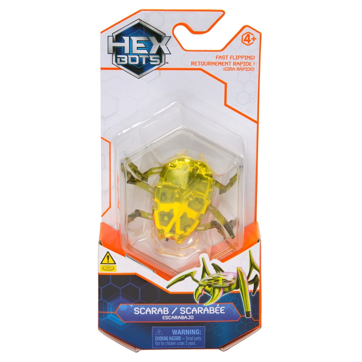 Hexbots Scarab Galben - Figurină Interactivă Robot