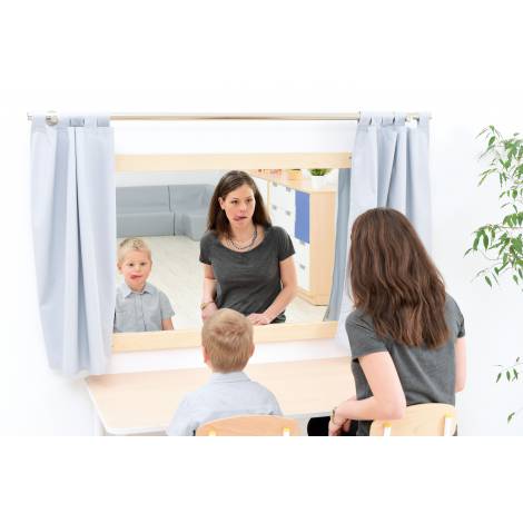 Perdele Oglindă Moje Bambino Bumbac, Set 2 Bucăți - imagine 5