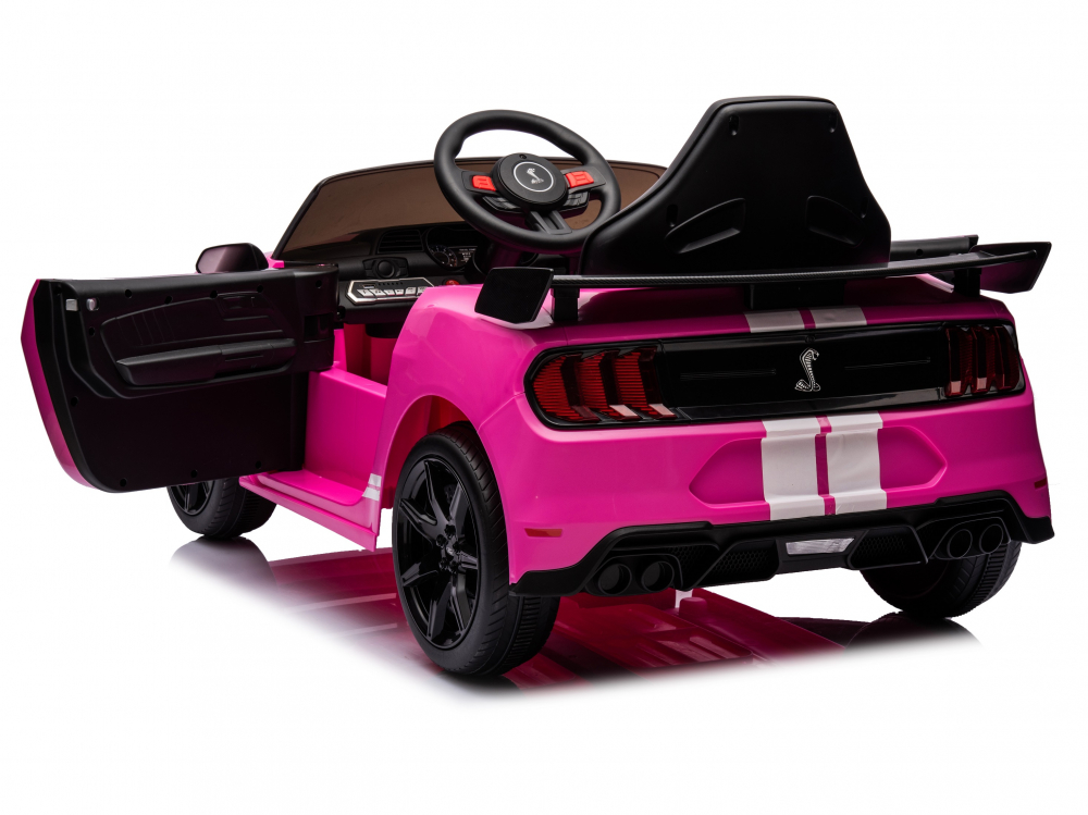 Mașinuță Ford Mustang Electrică Pink cu Telecomandă - imagine 5