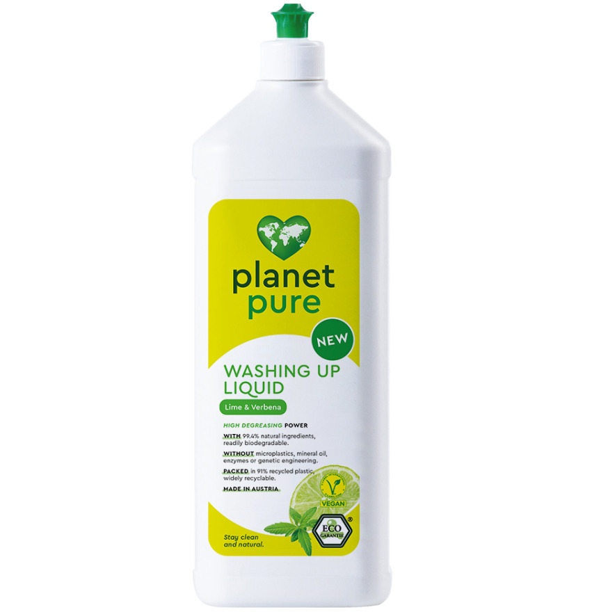 Detergent Bio Planet Pure Vase Lime și Verbena 1L - imagine 2