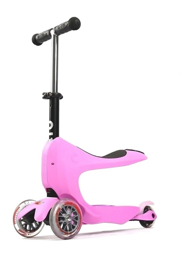 Trotineta Micro Mini2go Deluxe Pink | Cu Scaunel și Depozitare - imagine 6
