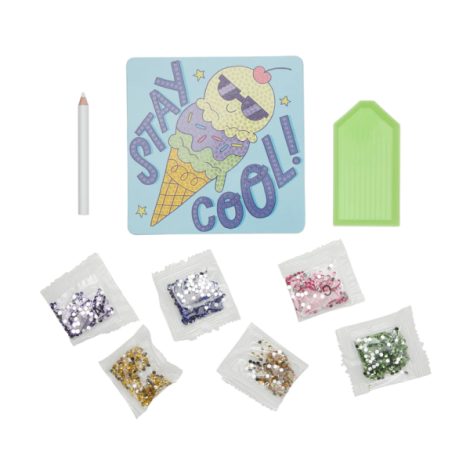 Kit Creativ DIY Diamante Ooly - Ice Cream - imagine 3