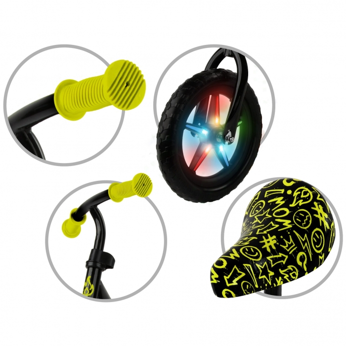 Bicicleta Kidwell Rebel Neon cu Roti LED - imagine 3