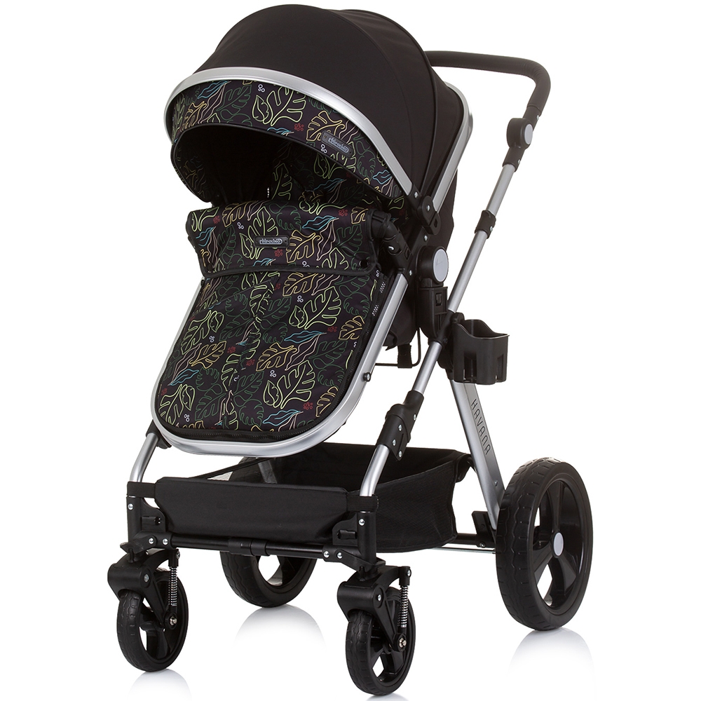 Carucior Chipolino Havana 2 in 1, Obsidian Leaves - imagine 4