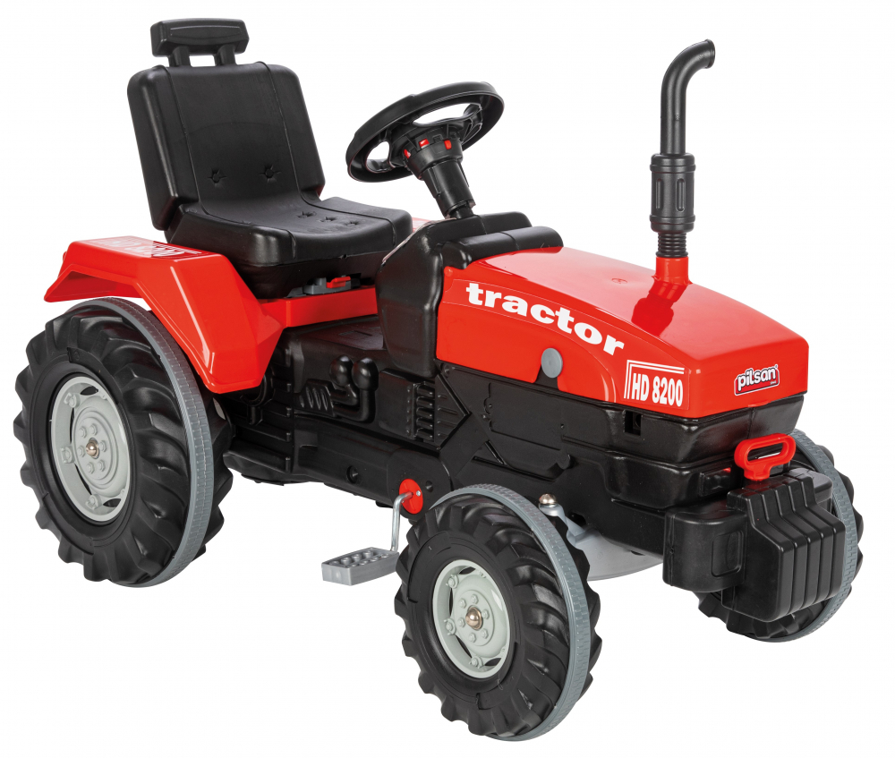 Tractor Pilsan Operated Red cu pedale și scaun reglabil - imagine 3