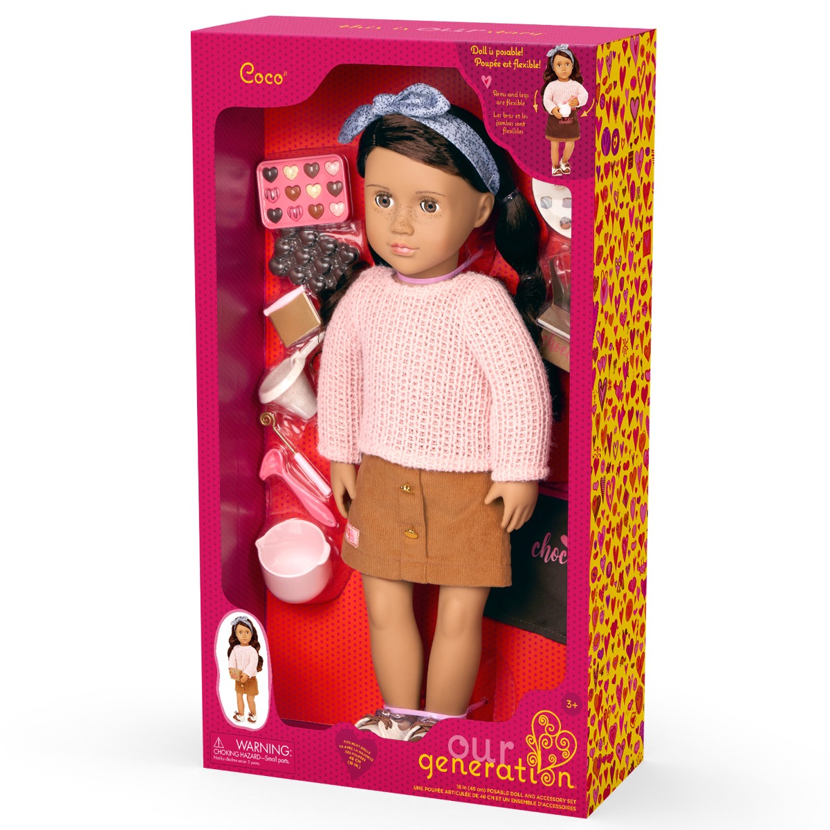 Papusa Coco Our Generation, Atelier Ciocolata 46cm