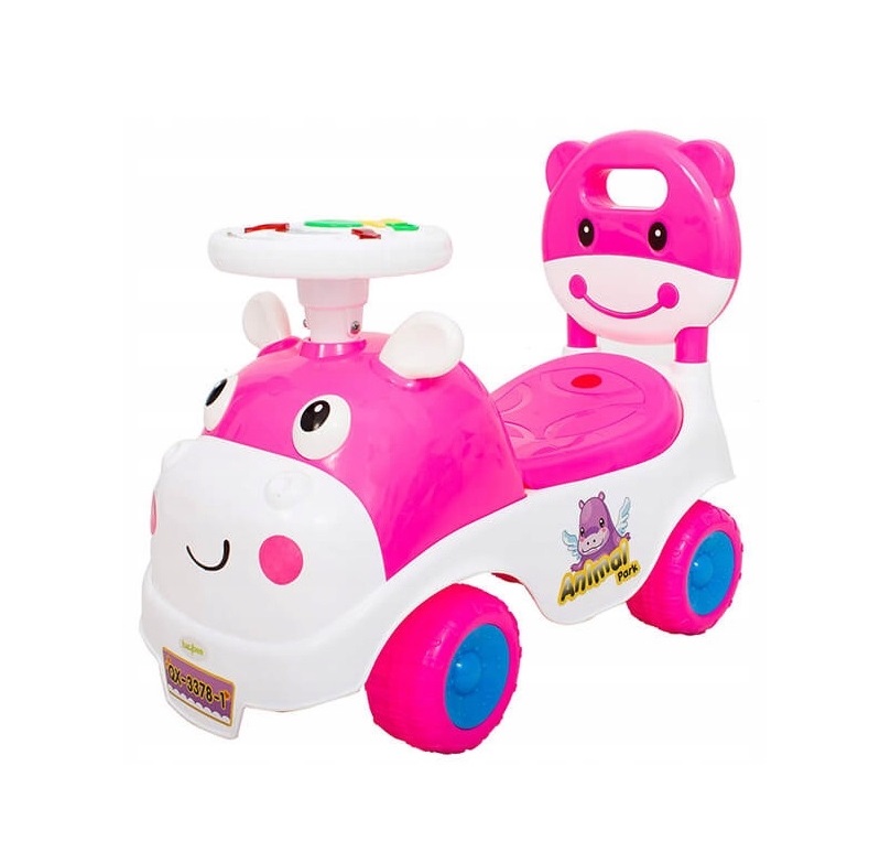 Ride-On MalPlay Hipcio Walker Pink, cu spatar - imagine 8
