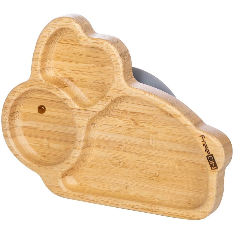 Farfurie Bambus FreeON Bunny cu Ventuza