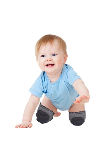 Genunchiere Bebe SeviBebe Gri, Antialunecare